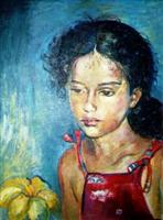 Brazilská dívka, 1998, 50x40