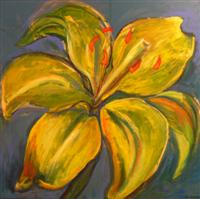 Yellow Flower, 2007, 80x80